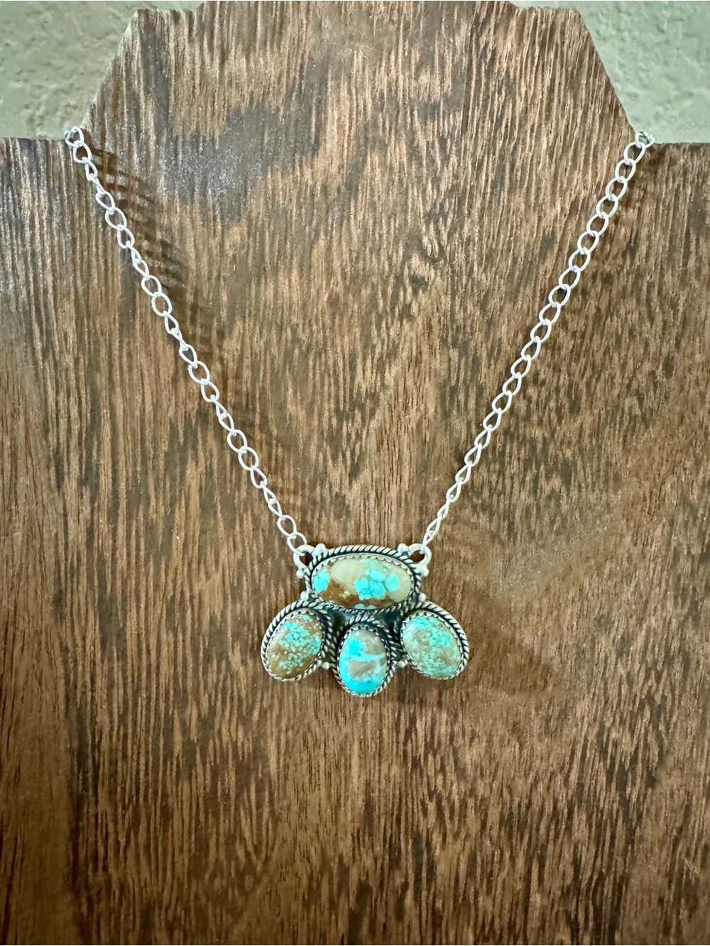 Mine 8 Turquoise cluster Necklace